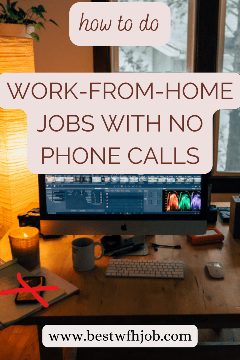 Work from Home Jobs with No Phone Calls Work From Home